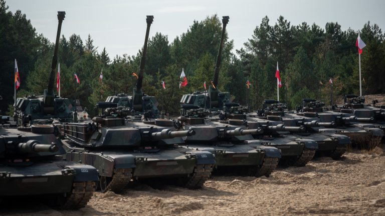 Polish Krab and Abrams tanks are part of the defence modernisation efforts. Despite official statements, Poland does not allocate 4% of its budget to defence. Significant financial challenges loom on the horizon, which may impact costly modernisation programmes. Credit: Polish MoND